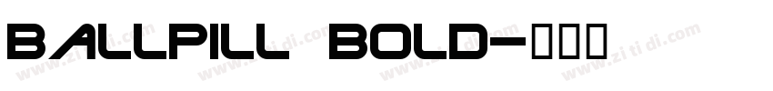 BallPill bold字体转换